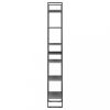 Könyvespolcok, állópolcok, vidaXL szürke tömör fenyőfa tárolópolc 60 x 30 x 210 cm