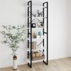 Könyvespolcok, állópolcok, vidaXL fehér szerelt fa magasszekrény 80 x 30 x 210 cm