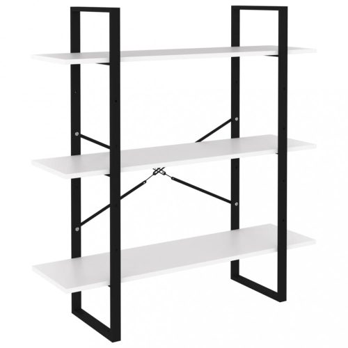 Könyvespolcok, állópolcok, vidaXL fehér forgácslap könyvszekrény 100 x 30 x 105 cm