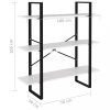 Könyvespolcok, állópolcok, vidaXL fehér forgácslap könyvszekrény 100 x 30 x 105 cm