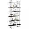 Könyvespolcok, állópolcok, vidaXL fekete forgácslap magasszekrény 100 x 30 x 210 cm