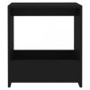 Kisasztalok, vidaXL fekete forgácslap kisasztal 50 x 26 x 50 cm