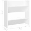 Cipőpolcok és -állványok, vidaXL 4 db fehér szerelt fa fali cipősszekrény 60 x 18 x 60 cm