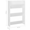 Cipőpolcok és -állványok, vidaXL 2 db fehér fali cipősszekrény 60 x 18 x 90 cm