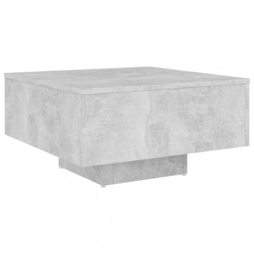Dohányzóasztalok, vidaXL betonszürke szerelt fa dohányzóasztal 60 x 60 x 31,5 cm
