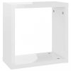 Fali polcok és párkányok, vidaXL 4 db magasfényű fehér fali kockapolc 30 x 15 x 30 cm