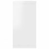 Fali polcok és párkányok, vidaXL 4 db magasfényű fehér szerelt fa fali polc 100 x 15 x 30 cm