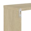 Fali polcok és párkányok, vidaXL 2 db sonoma-tölgyszínű forgácslap fali polc 50 x 15 x 50 cm
