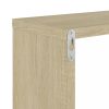 Fali polcok és párkányok, vidaXL 2 db fehér-sonoma színű forgácslap fali polc 50 x 15 x 50 cm