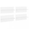 Fali polcok és párkányok, vidaXL 4 db fehér forgácslap fali polc 40 x 11,5 x 18 cm