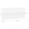 Fali polcok és párkányok, vidaXL 4 db fehér forgácslap fali polc 40 x 11,5 x 18 cm