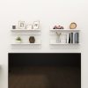 Fali polcok és párkányok, vidaXL 4 db magasfényű fehér forgácslap fali polc 60 x 11,5 x 18 cm