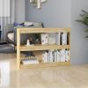 Könyvespolcok, állópolcok, vidaXL fenyőfa könyvszekrény térelválasztó 100 x 30 x 71,5 cm