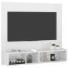 Nappali bútorok, vidaXL magasfényű fehér fali forgácslap TV-szekrény 102 x 23,5 x 90 cm