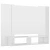 Nappali bútorok, vidaXL magasfényű fehér fali forgácslap TV-szekrény 120x23,5x90 cm
