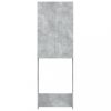 Mosó- és szárítógép tartozékok, vidaXL betonszürke mosógépszekrény 64 x 25,5 x 190 cm