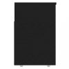Cipőpolcok és -állványok, vidaXL fekete szerelt fa cipőtároló pad 105 x 30 x 45 cm