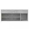Cipőpolcok és -állványok, vidaXL betonszürke szerelt fa cipőtároló pad 105 x 30 x 45 cm