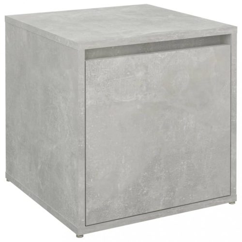 Komódok, vidaXL betonszürke szerelt fa tárolódoboz 40,5 x 40 x 40 cm