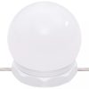 Fürdőszobai pipereasztalok, vidaXL magasfényű fehér tükrös szekrény LED-ekkel 90 x 31,5 x 62