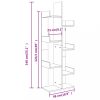 Könyvespolcok, állópolcok, vidaXL sonoma tölgy színű szerelt fa könyvszekrény 48 x 25,5 x