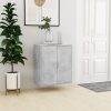 Cipőpolcok és -állványok, vidaXL betonszürke szerelt fa cipősszekrény 60 x 35 x 70 cm