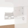 Cipőpolcok és -állványok, vidaXL magasfényű fehér szerelt fa cipősszekrény 60 x 35 x 70 cm