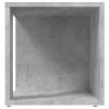 Tárolók és zárható szekrények, vidaXL betonszürke szerelt fa kisasztal 33 x 33 x 34,5 cm