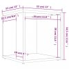 Tárolók és zárható szekrények, vidaXL betonszürke szerelt fa kisasztal 33 x 33 x 34,5 cm