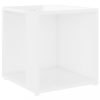 Kisasztalok, vidaXL magasfényű fehér forgácslap kisasztal 33 x 33 x 34,5 cm