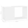 Nappali bútorok, vidaXL magasfényű fehér forgácslap TV-szekrény 60 x 24 x 32 cm