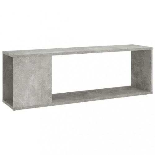 Könyvespolcok, állópolcok, vidaXL betonszürke szerelt fa TV-szekrény 100 x 24 x 32 cm