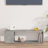 Könyvespolcok, állópolcok, vidaXL betonszürke szerelt fa TV-szekrény 100 x 24 x 32 cm