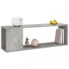 Könyvespolcok, állópolcok, vidaXL betonszürke szerelt fa TV-szekrény 100 x 24 x 32 cm