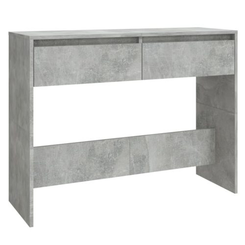 Kisasztalok, vidaXL betonszürke szerelt fa dohányzóasztal 100x35x76,5 cm