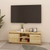 Nappali bútorok, vidaXL tömör fenyőfa TV-szekrény 110 x 30 x 40 cm