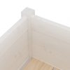 Virágcserepek és kaspók, vidaXL fehér tömör fenyőfa kerti virágtartó 31 x 31 x 70 cm