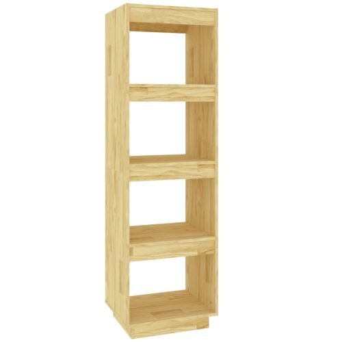 Könyvespolcok, állópolcok, vidaXL tömör fenyőfa könyvszekrény/térelválasztó 40 x 35 x 135