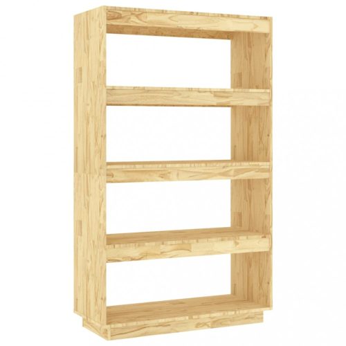 Könyvespolcok, állópolcok, vidaXL tömör fenyőfa könyvszekrény/térelválasztó 80 x 35 x 135