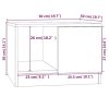 Dohányzóasztalok, vidaXL betonszürke szerelt fa dohányzóasztal 50 x 50 x 36 cm