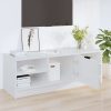 Nappali bútorok, vidaXL magasfényű fehér szerelt fa TV-szekrény 102 x 35,5 x 36,5 cm