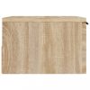 Éjjeliszekrények, vidaXL 2 db sonoma tölgy falra szerelhető éjjeliszekrény 34x30x20 cm
