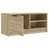 Nappali bútorok, vidaXL sonoma-tölgyszínű szerelt fa fali TV-szekrény 80x35x36,5 cm