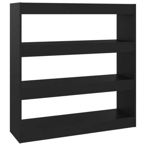 Könyvespolcok, állópolcok, vidaXL fekete térelválasztó könyvszekrény 100 x 30 x 103 cm