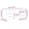 Nappali bútorok, vidaXL fehér magasfényű szerelt fa TV-szekrény 102x36x50 cm
