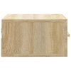 Éjjeliszekrények, vidaXL 2 db sonoma tölgy falra szerelhető éjjeliszekrény 35x35x20 cm