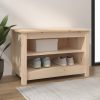 Cipőpolcok és -állványok, vidaXL tömör fenyőfa cipőtároló pad 70 x 38 x 45,5 cm