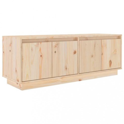 Nappali bútorok, vidaXL tömör fenyőfa TV-szekrény 110,5 x 34 x 40 cm