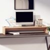 Számítógép-emelők és állványok, vidaXL tömör fenyőfa monitorállvány 100 x 27 x 15 cm