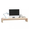 Számítógép-emelők és állványok, vidaXL tömör fenyőfa monitorállvány 100 x 27 x 15 cm